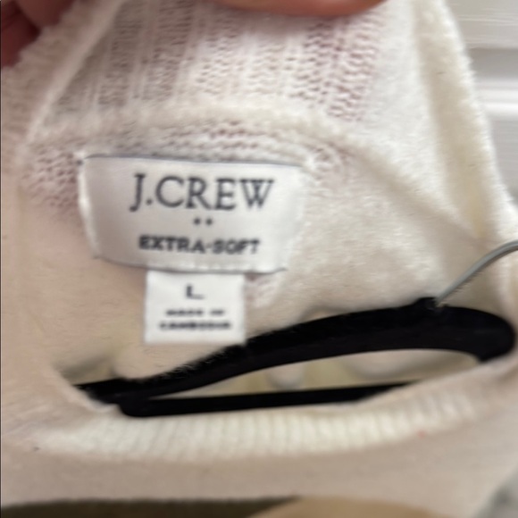 J. Crew Soft Knit Color Block Sweater Cream, Tan, Olive NWOT - Picture 2 of 3